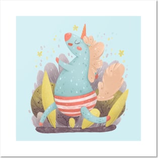 Happy unicorn day Posters and Art